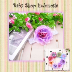 large H098 Bandana Grad Color Flower 25 D